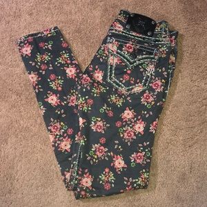Miss me floral skinny jeans